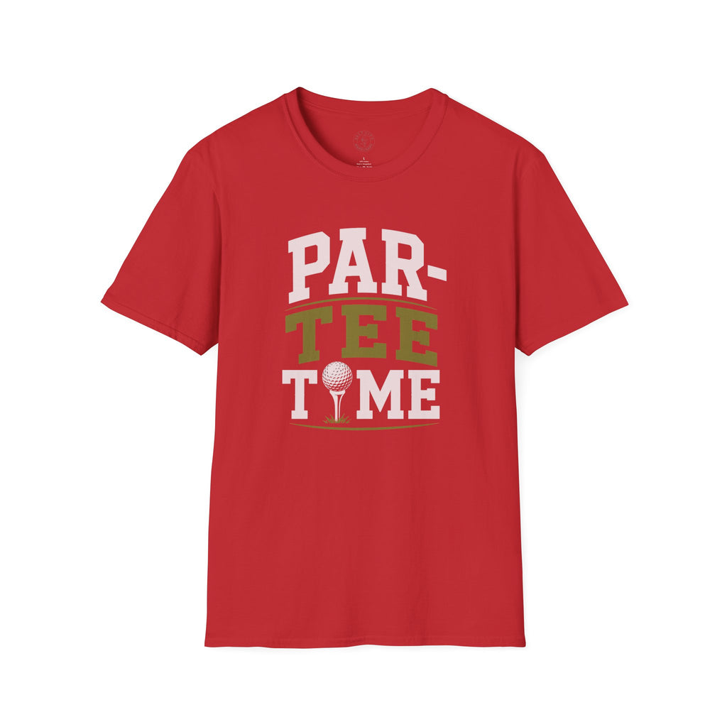 Par-Tee Time Golf T-Shirt — Funny Golf Shirt with Tee & Ball Design