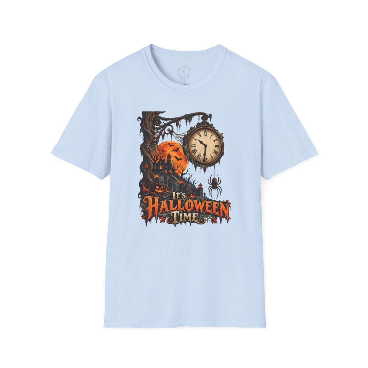 Halloween Time Spider Clock T-Shirt