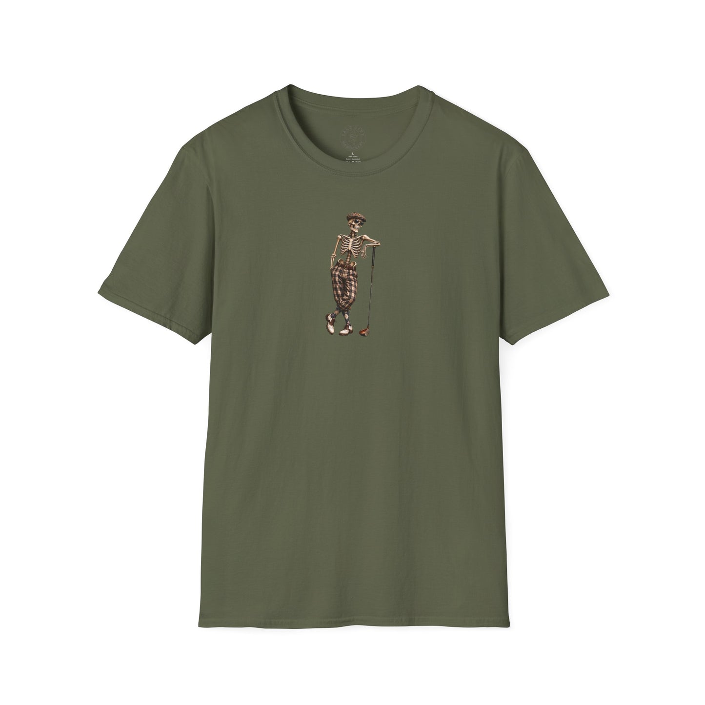 Vintage Golf Skeleton T-Shirt — Retro Golfer Graphic Tee