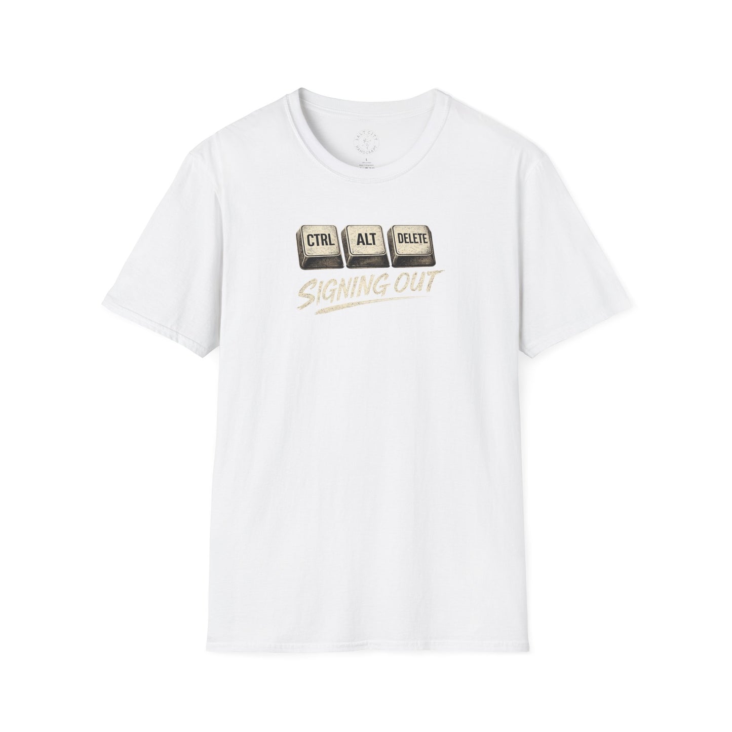 Ctrl Alt Delete "Signing Out" T-Shirt — Funny Tech Retirement Tee