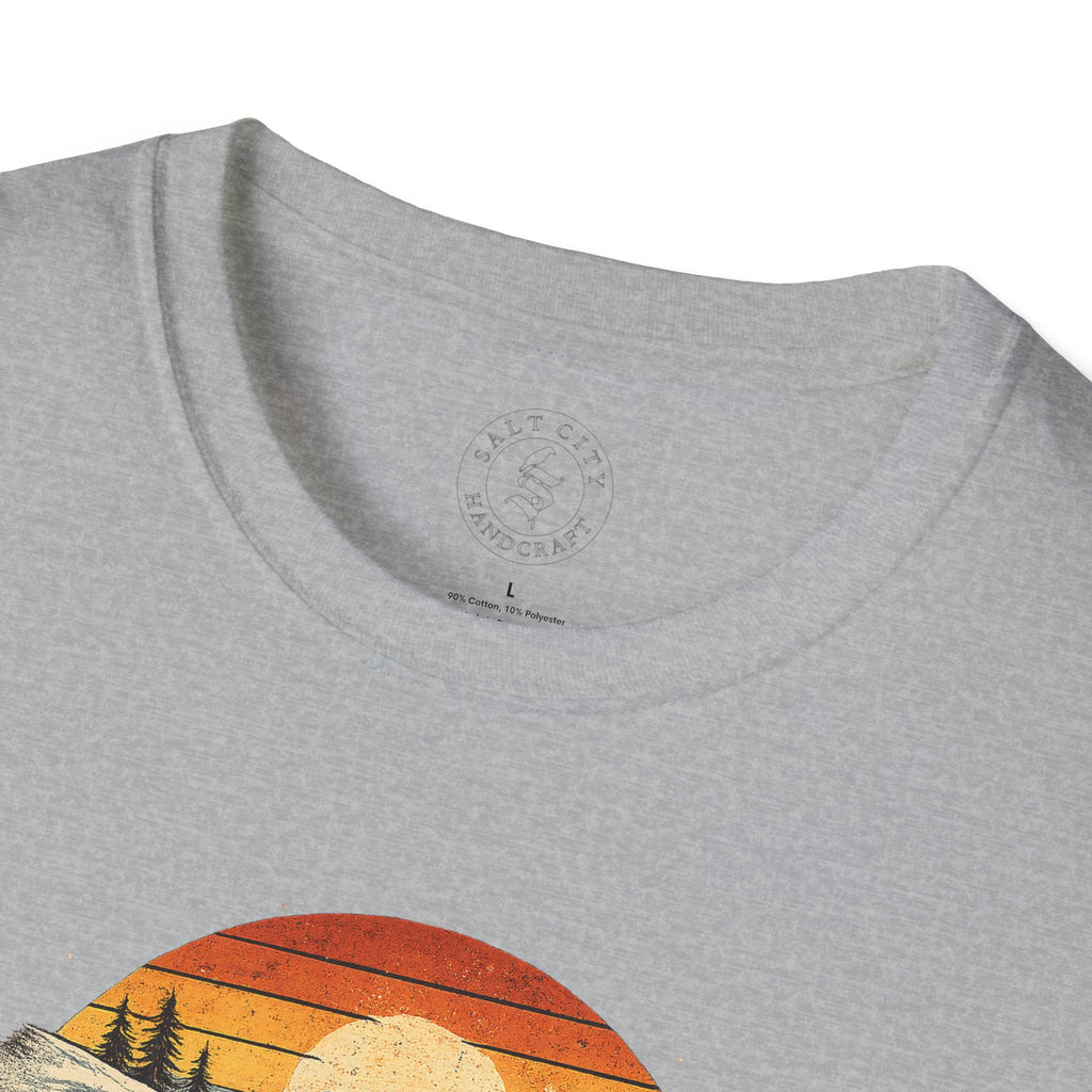 Yard Sale T-Shirt | Retro Mountain Ski Scene Graphic Tee | Ski Tee