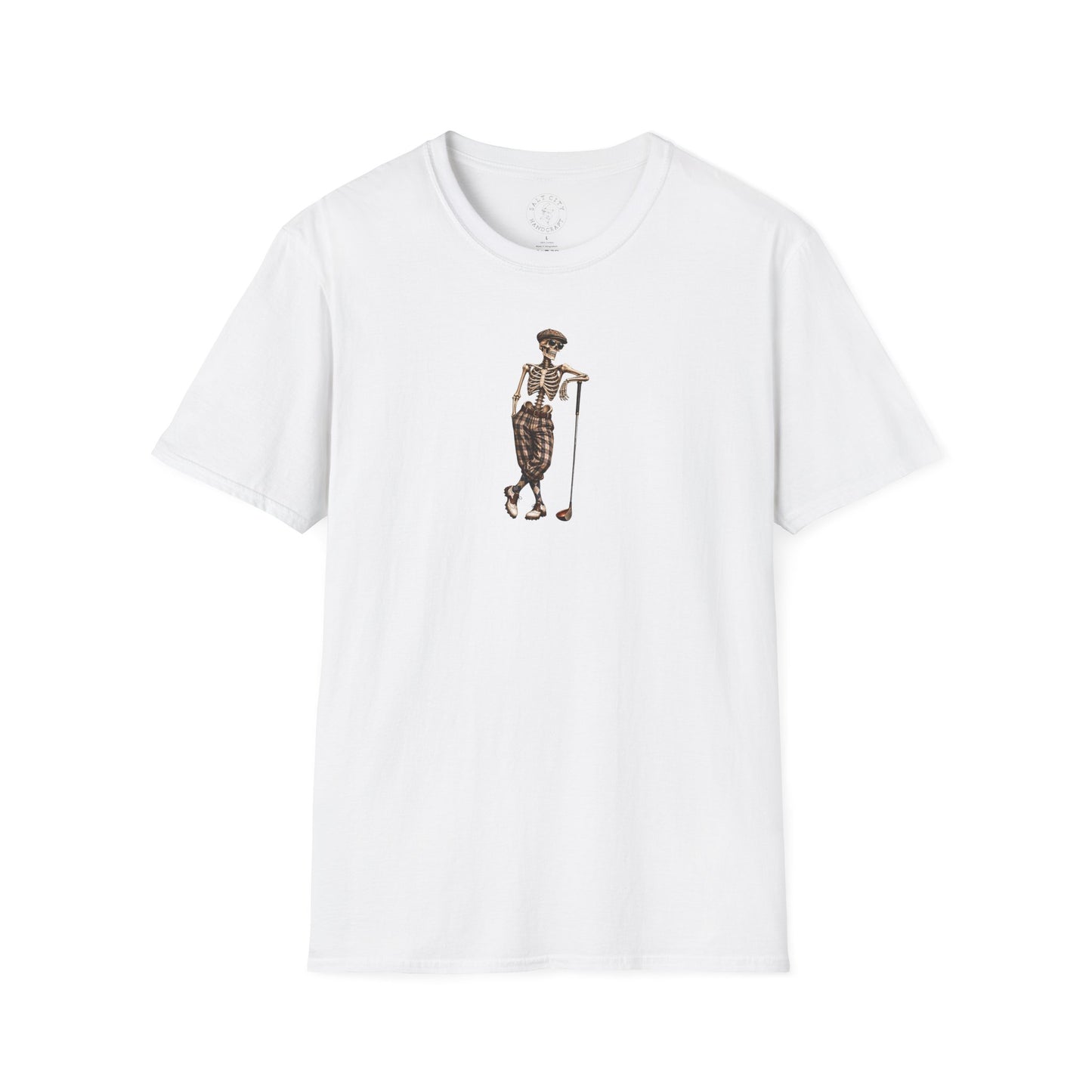 Vintage Golf Skeleton T-Shirt — Retro Golfer Graphic Tee