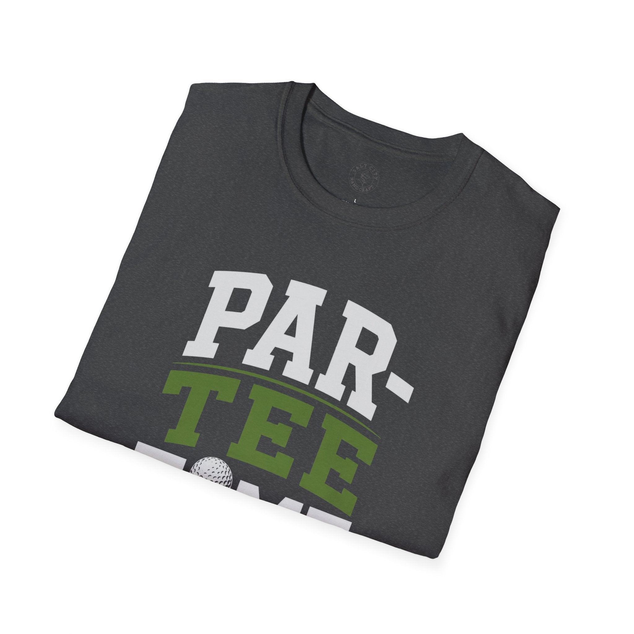 Par-Tee Time Golf T-Shirt — Funny Golf Shirt with Tee & Ball Design