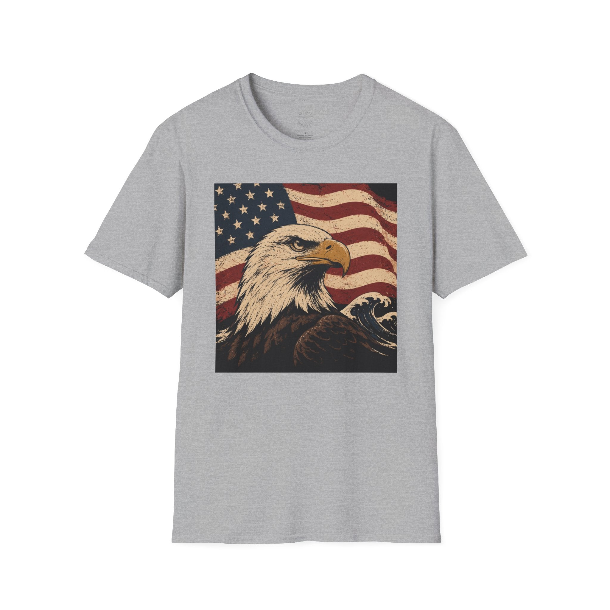 Patriotic Eagle T‑Shirt | American Flag Bald Eagle Graphic Tee