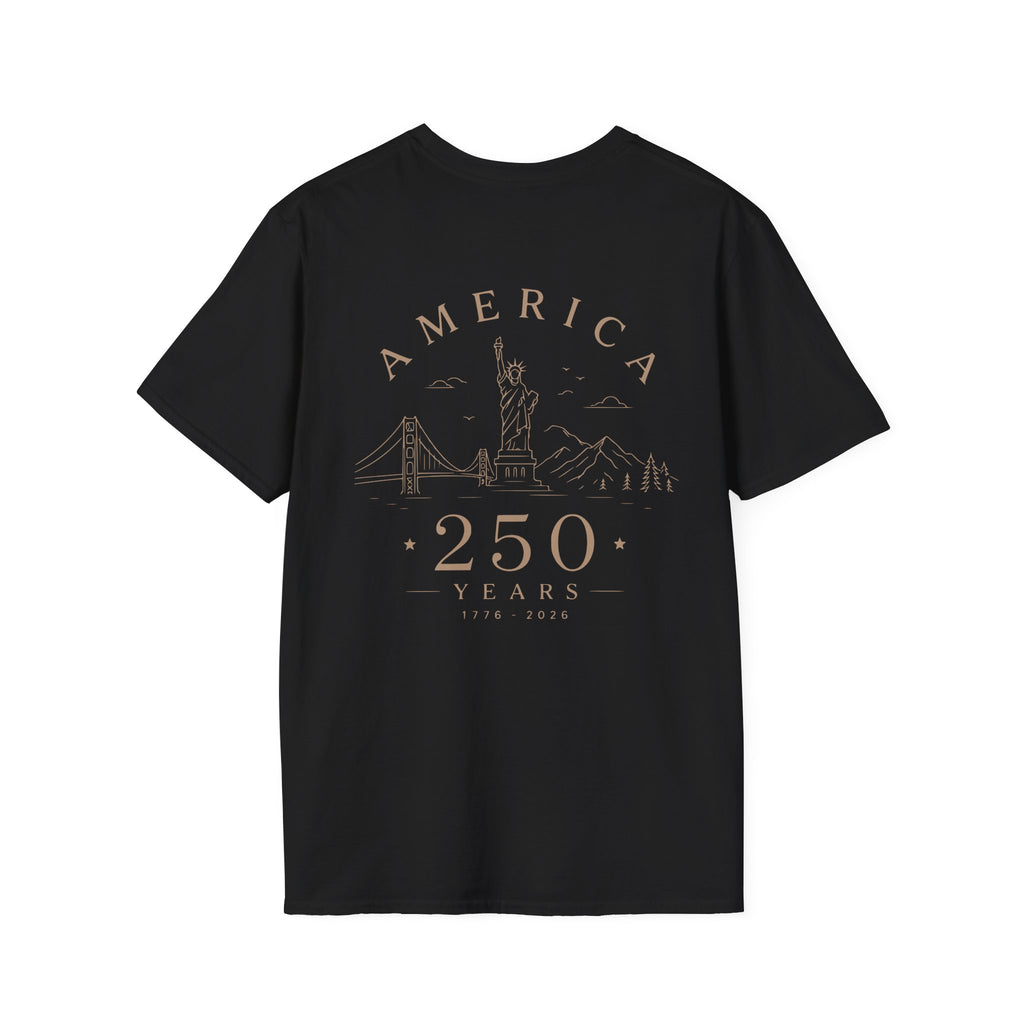 America 250 Years Commemorative T-Shirt | Minimal Patriotic Tee