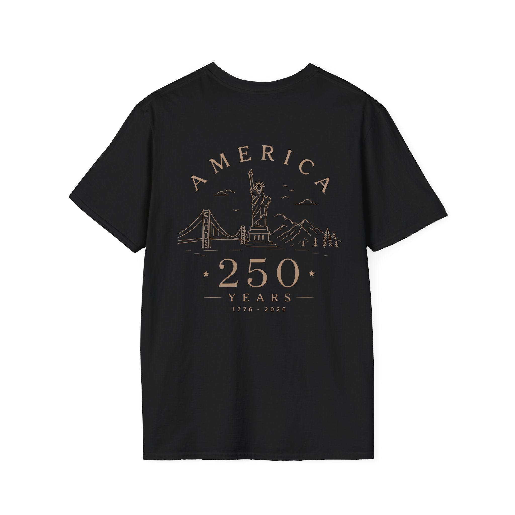 America 250 Years Commemorative T-Shirt | Minimal Patriotic Tee