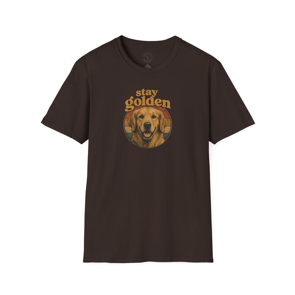 Stay Golden Golden Retriever T-Shirt — Cute Dog Lover Tee