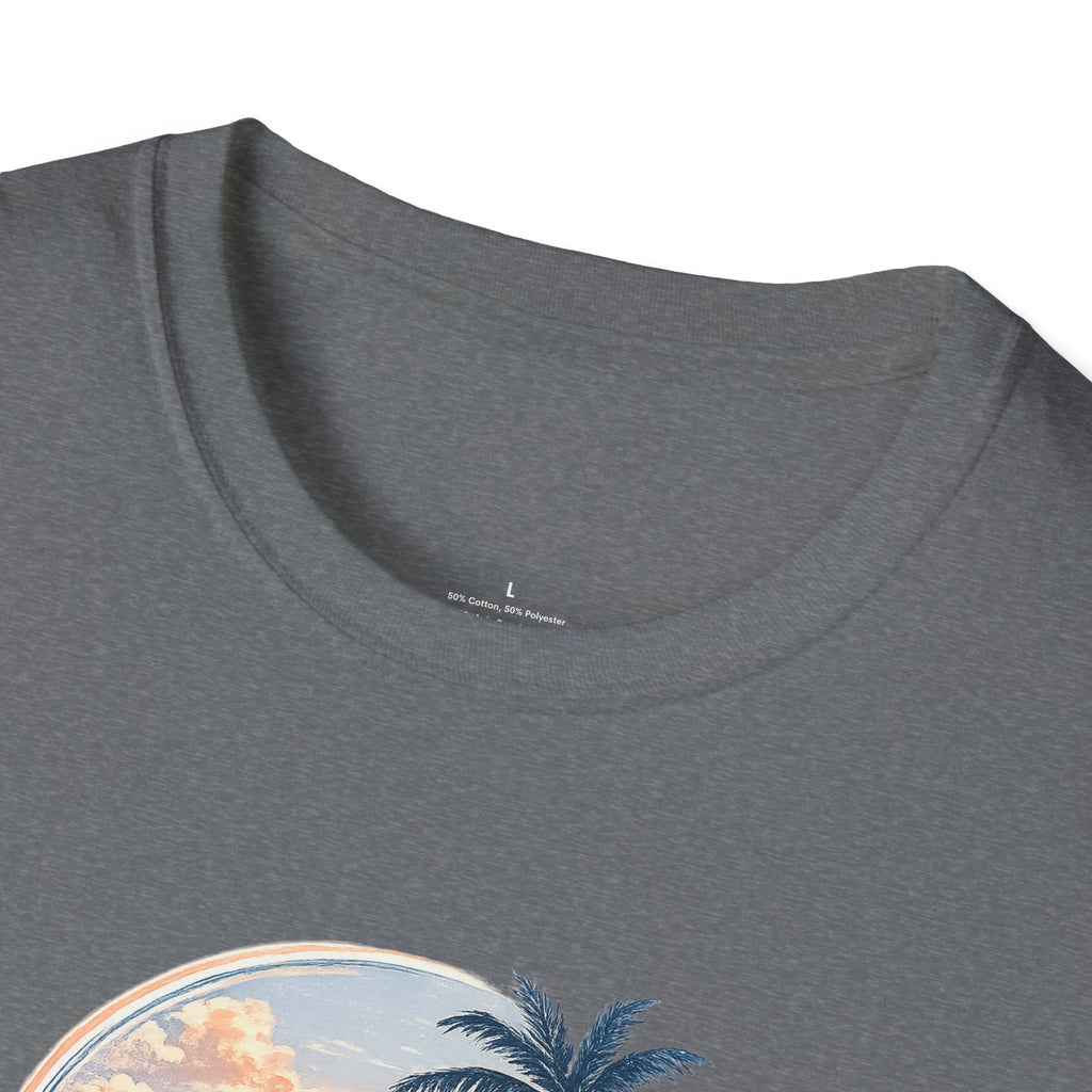Calm Paradise Sunset T-Shirt — Tropical Beach Graphic Tee