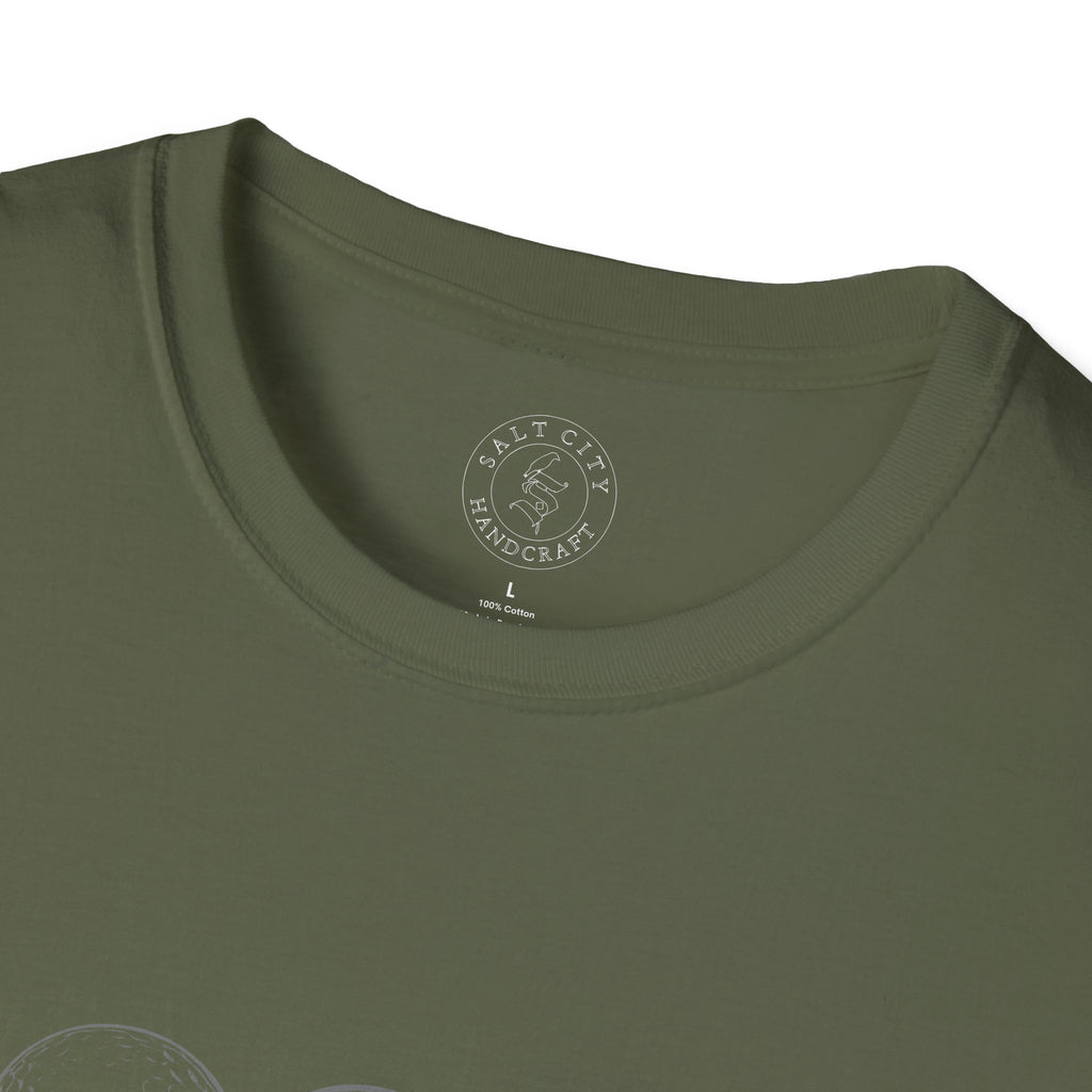 Row of Golf Balls T-Shirt | Minimalist Golf Design | Sports Apparel