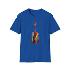 Acoustic Guitar Paint T-Shirt | Acoustic Guitar Shirt
