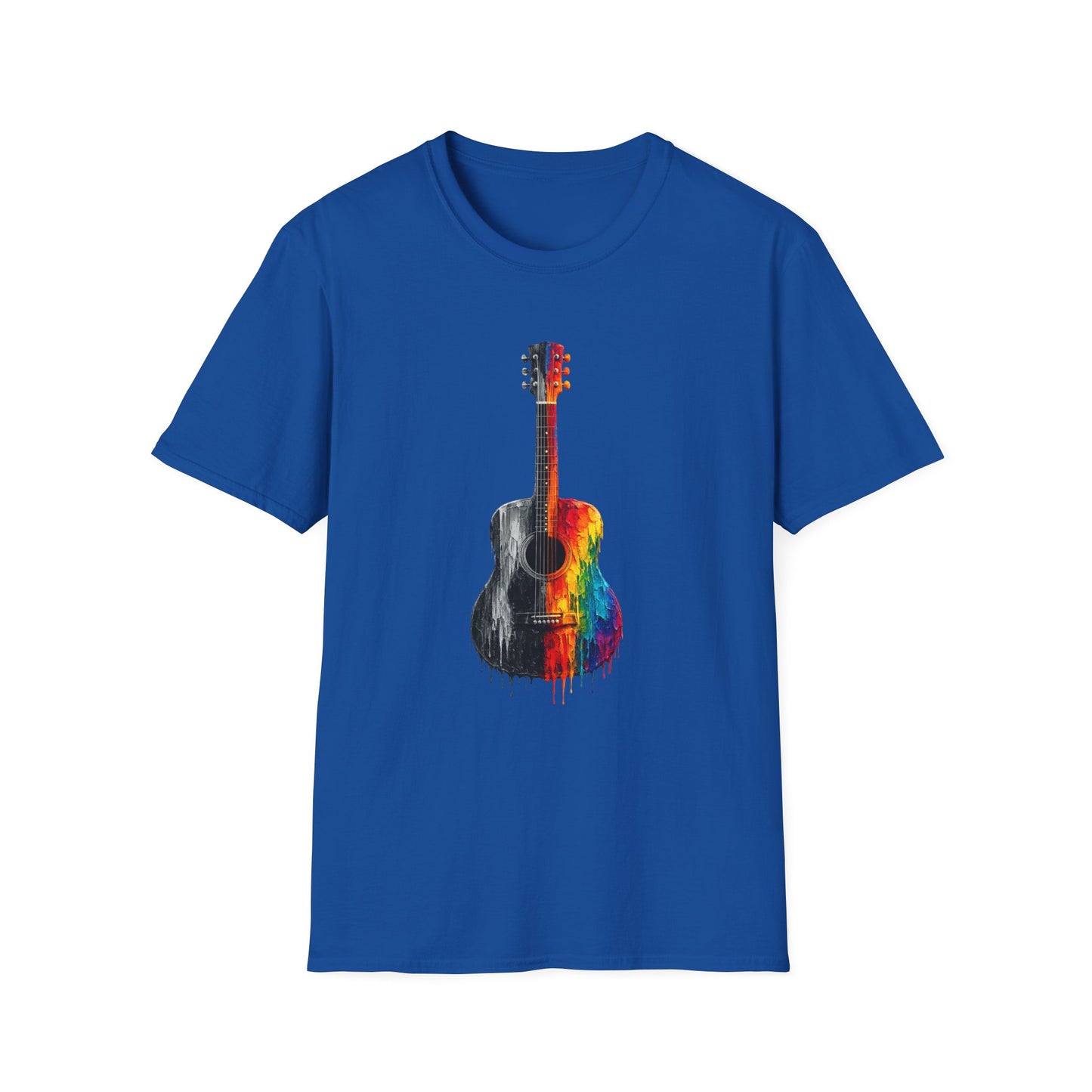 Acoustic Guitar Paint T-Shirt | Acoustic Guitar Shirt