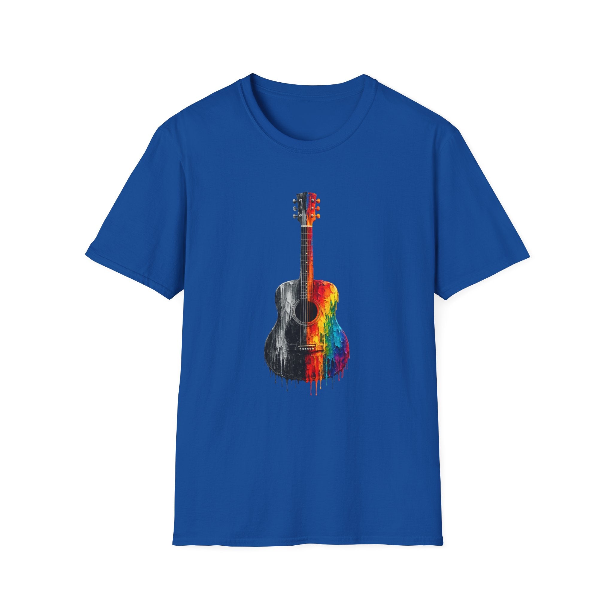 Acoustic Guitar Paint T-Shirt | Acoustic Guitar Shirt