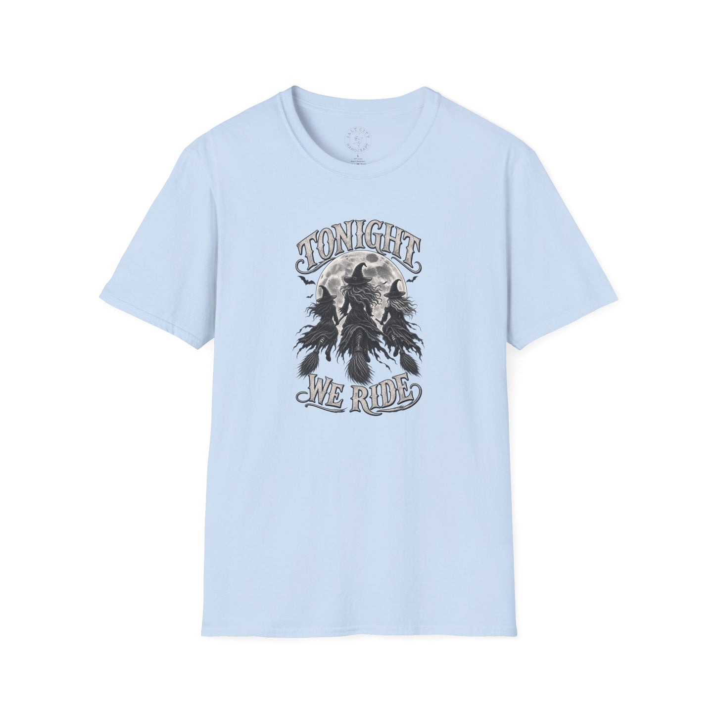 Halloween Witch Riders T‑Shirt - "Tonight We Ride" Vintage Moonlit Witch Design
