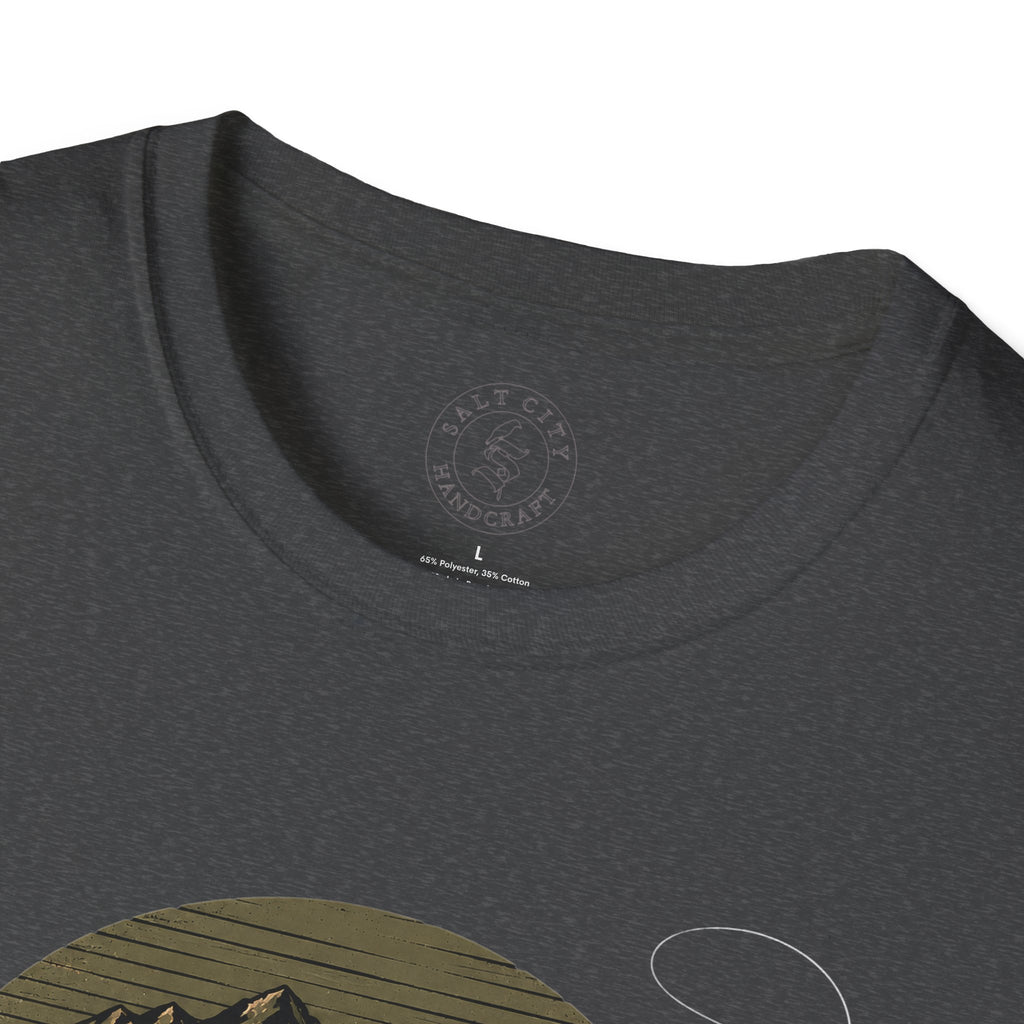 Fishing T-Shirt — 'Hooked' Rainbow Trout Graphic Tee