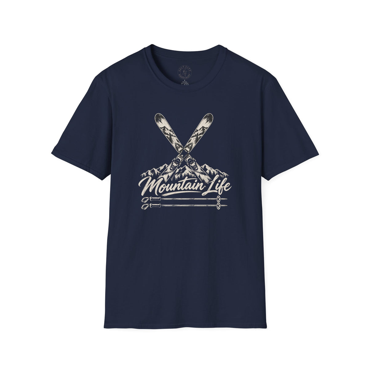 Mountain Life Ski T-Shirt - Retro Skiing Graphic - Unisex