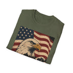 Patriotic Eagle T‑Shirt | American Flag Bald Eagle Graphic Tee