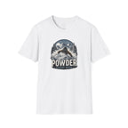 Powder Before Work Ski T-Shirt | Vintage Mountain Snowboarding Tee | Unisex Tee