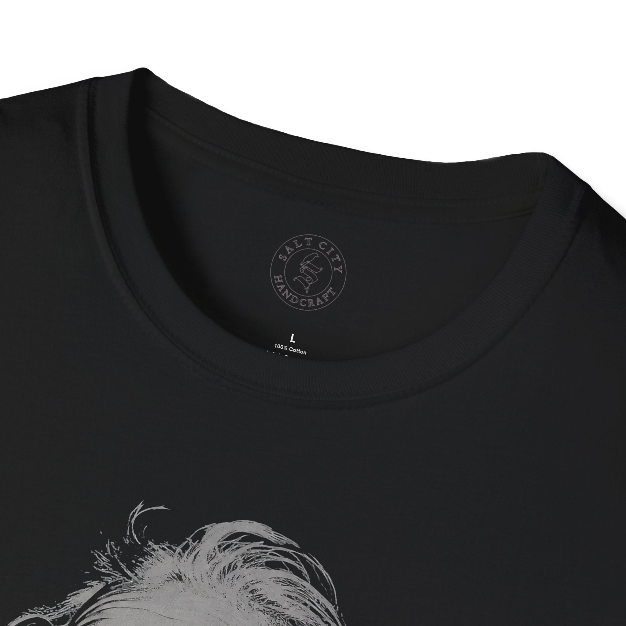 Stay Caffeinated T-Shirt — Funny Coffee Tee with Einstein Sketch