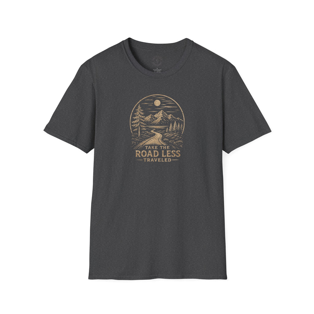 Road Less Traveled Mountain T‑Shirt — 'Take the Road Less' Adventure Tee
