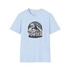 Powder Before Work Ski T-Shirt | Vintage Mountain Snowboarding Tee | Unisex Tee