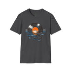 Music Is Art vinyl record sunset T-Shirt | Retro Music Graphic Tee