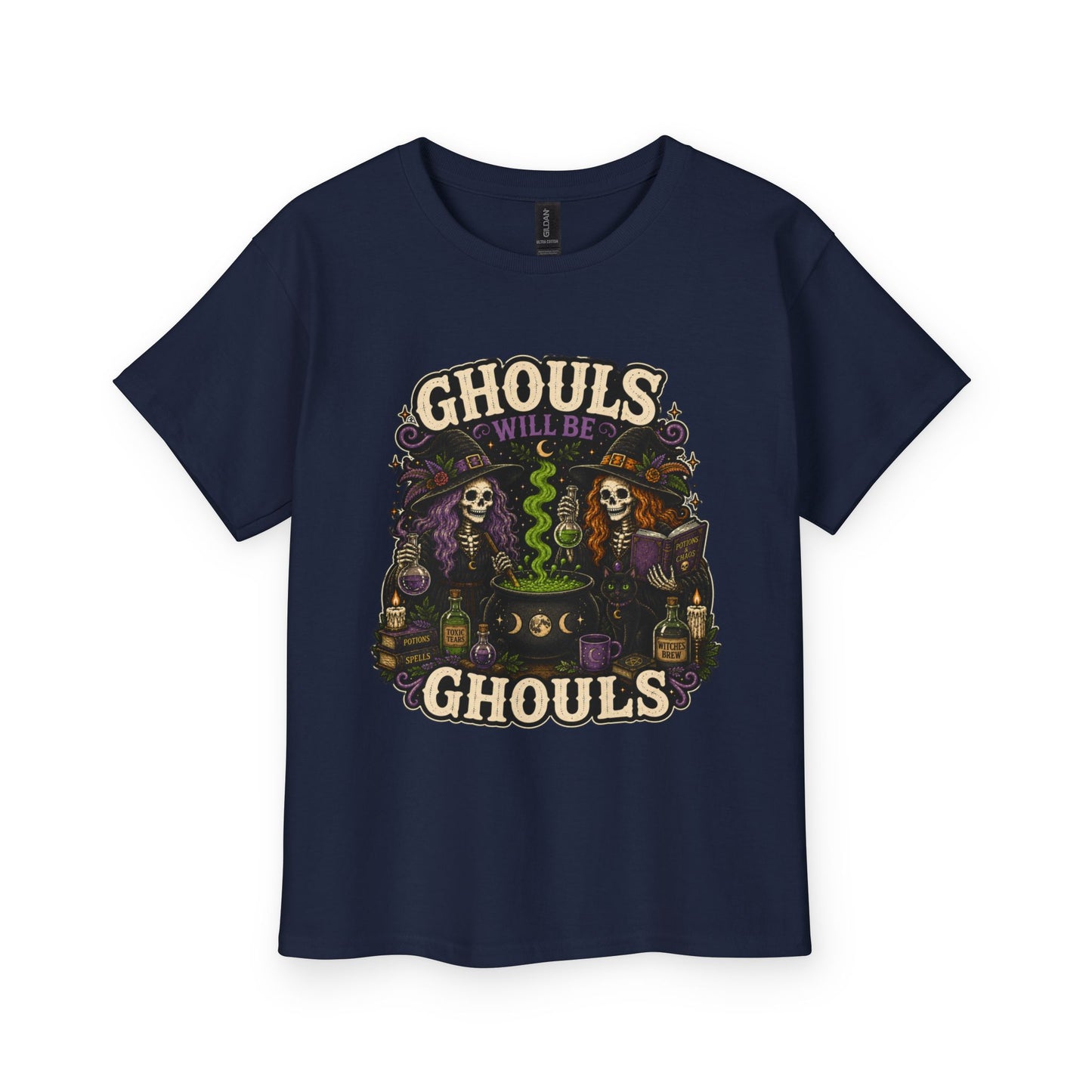 YOUTH TEE — "Ghouls Will Be Ghouls" Halloween Graphic