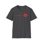 Red Trout Fishing Graphic T-Shirt | Minimal Coastal Stripe