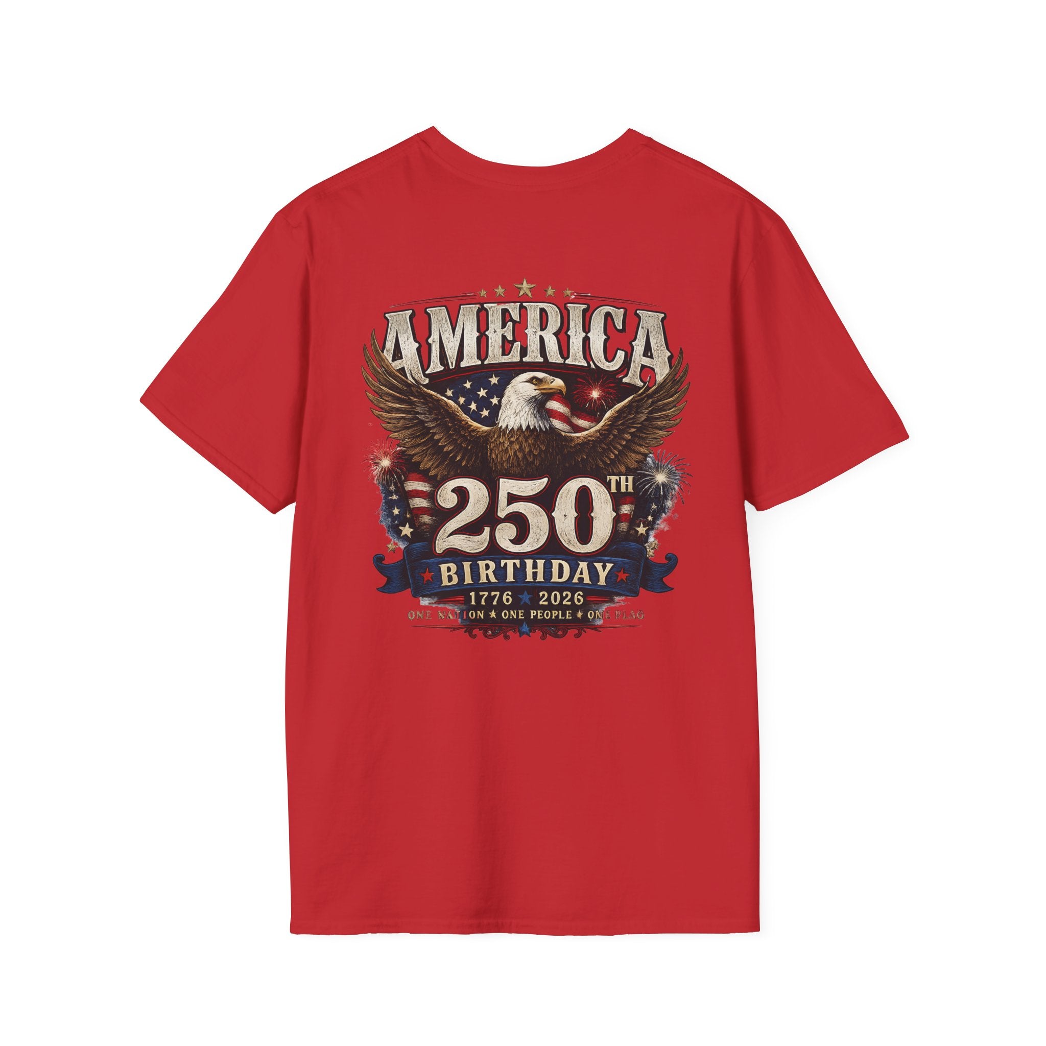 America 250th Birthday T-Shirt — Patriotic Eagle 1776–2026 Celebration Tee