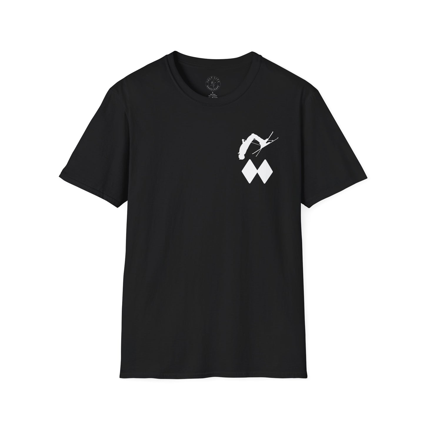 Black Diamond Skier-Backflip T-Shirt | Skier-Skiing Tee