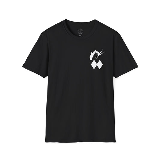 Black Diamond Skier-Backflip T-Shirt | Skier-Skiing Tee