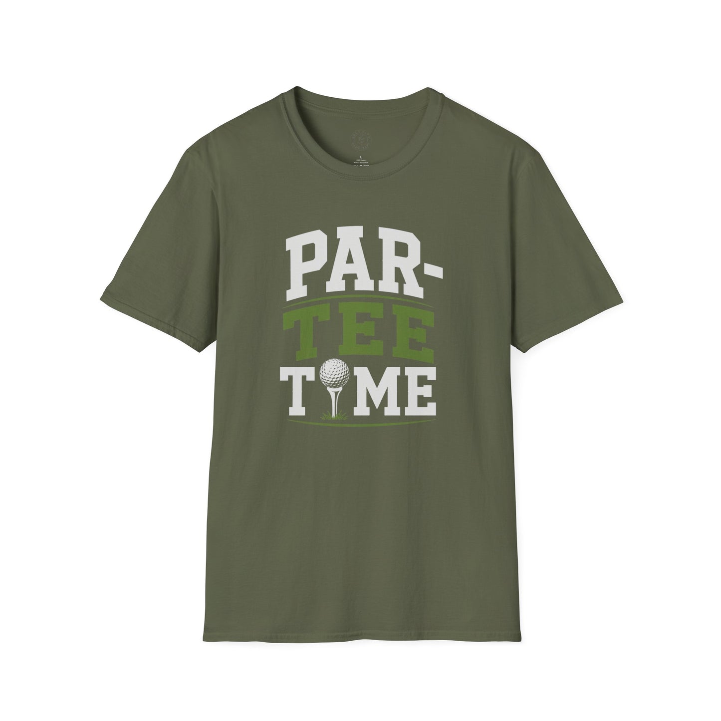 Par-Tee Time Golf T-Shirt — Funny Golf Shirt with Tee & Ball Design