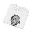 Stay Caffeinated T-Shirt — Funny Coffee Tee with Einstein Sketch