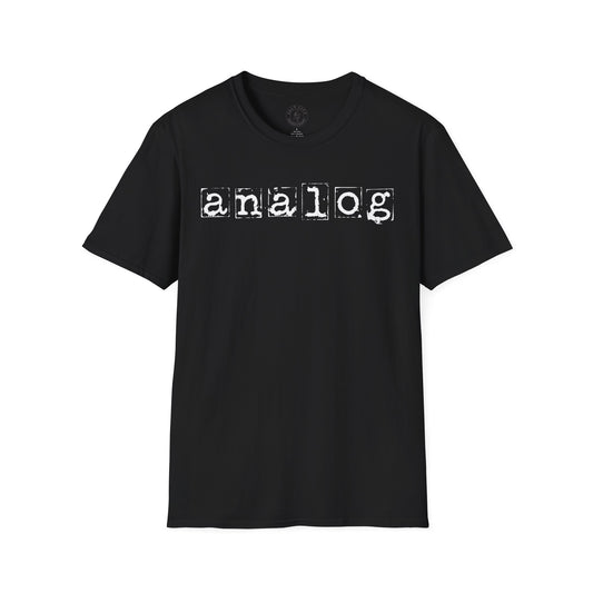 Analog Typewriter Graphic T-Shirt — Vintage Retro Tech Tee
