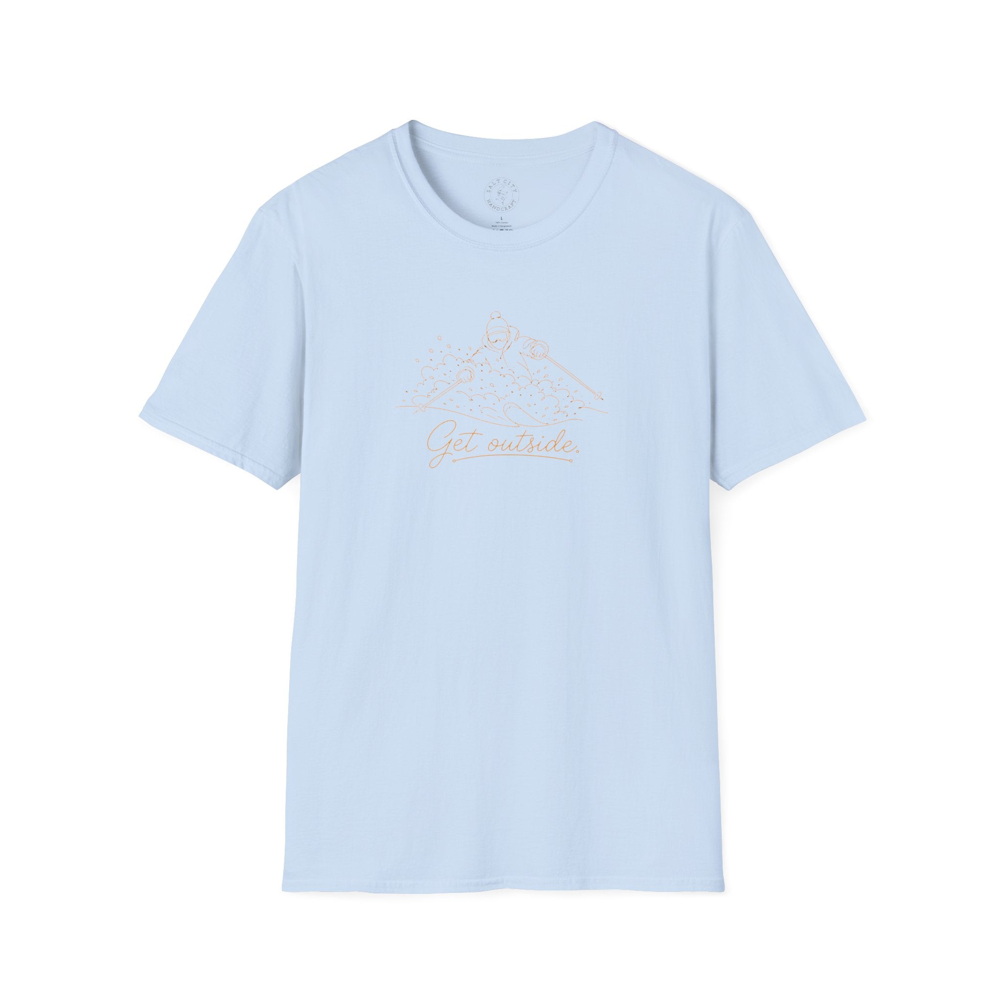 Outdoors T-Shirt — Get Outside Mountain Graphic Outdoor Adventure Tee