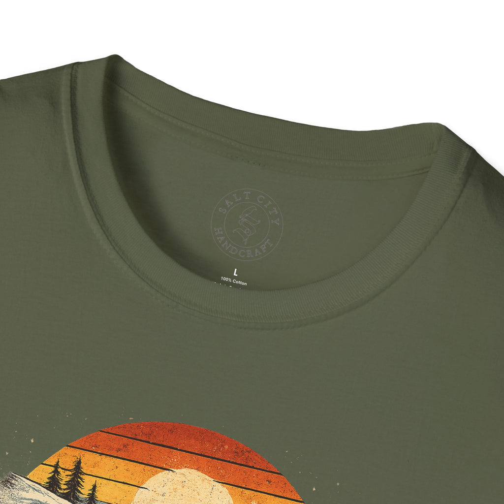 Yard Sale T-Shirt | Retro Mountain Ski Scene Graphic Tee | Ski Tee