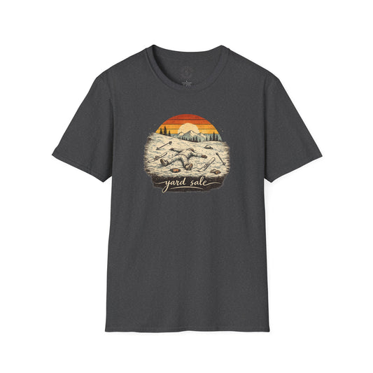 Yard Sale T-Shirt | Retro Mountain Ski Scene Graphic Tee | Ski Tee