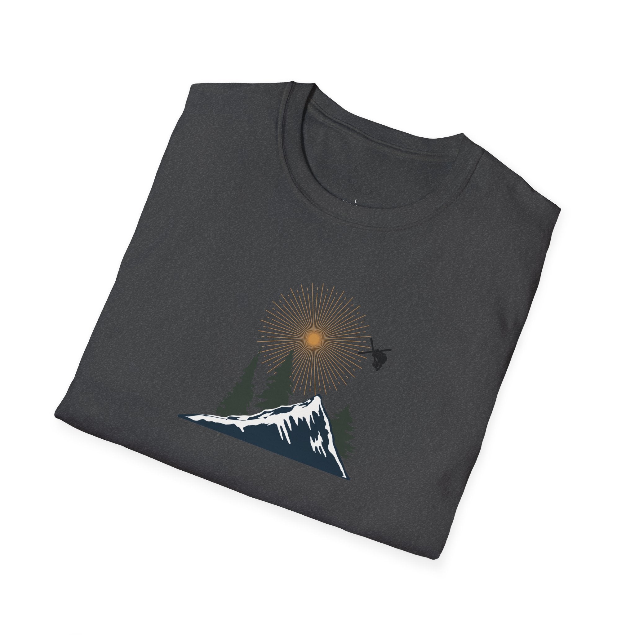 Backcountry Skier T-Shirt | Nature Minimalist Outdoor | Sunset Skier