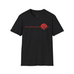 Red Trout Fishing Graphic T-Shirt | Minimal Coastal Stripe