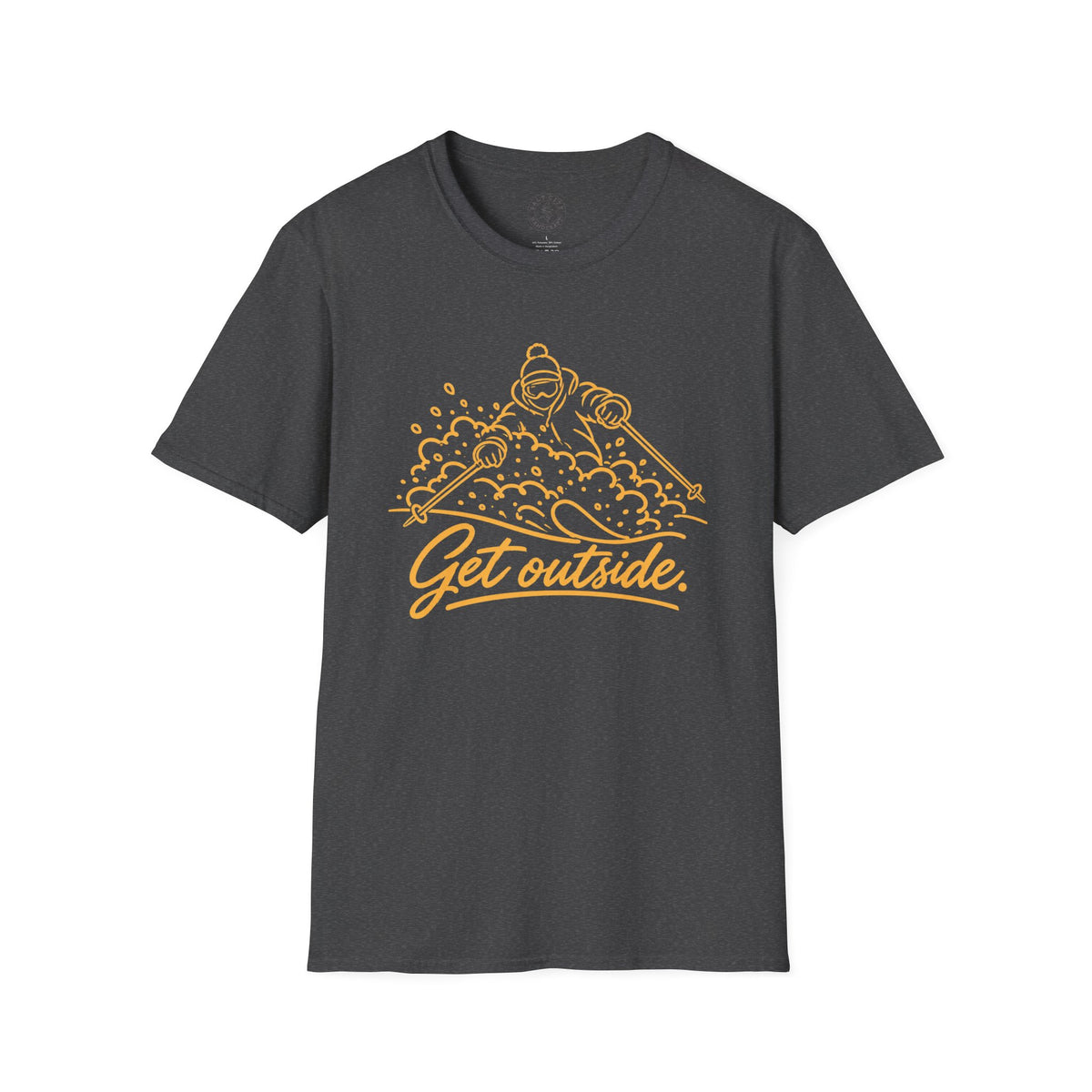 Outdoors T-Shirt — Get Outside Mountain Graphic Outdoor Adventure Tee
