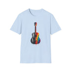 Acoustic Guitar Paint T-Shirt | Acoustic Guitar Shirt