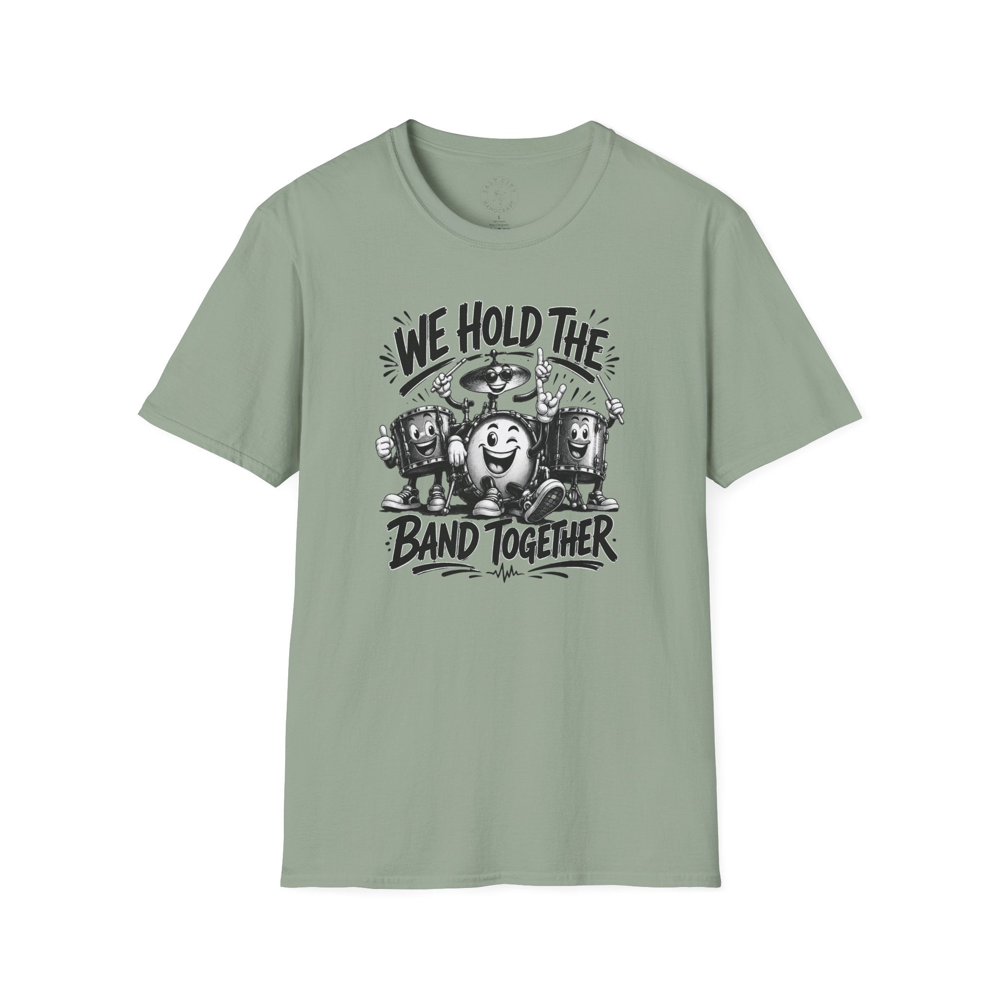 We Hold The Band Together T-Shirt — Vintage Music Cartoon Tee
