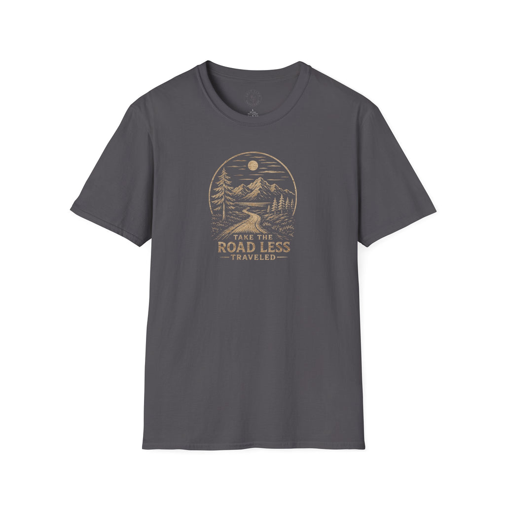 Road Less Traveled Mountain T‑Shirt — 'Take the Road Less' Adventure Tee