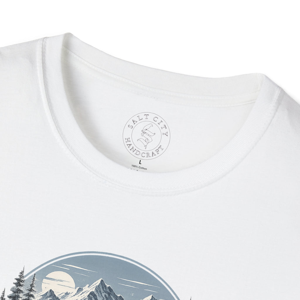 Women's Powder Before Work Ski T-Shirt |  Snowboarding Skiing Mountain Graphic Tee | Unisex Tee