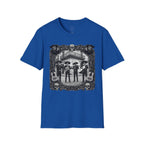 Skeleton Mariachi Band Tee | Ornate Gothic Style Framing | Unisex Softstyle T-Shirt