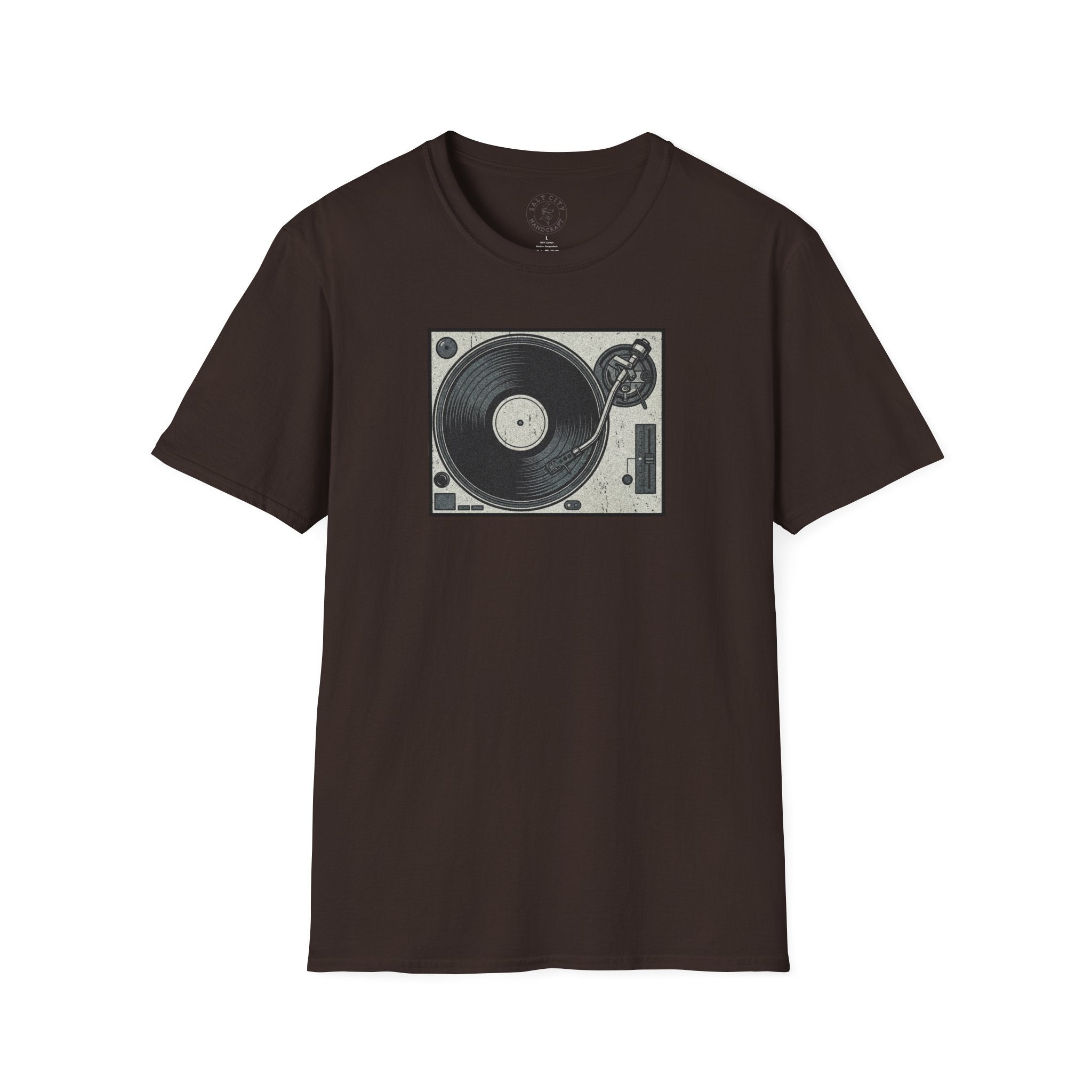 Vintage Turntable Record Player T-Shirt | Retro Vinyl Graphic Tee