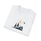 Backcountry Skier T-Shirt | Nature Minimalist Outdoor | Sunset Skier
