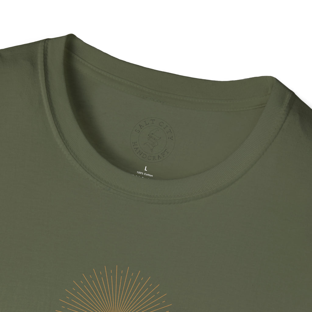 Backcountry Skier T-Shirt | Nature Minimalist Outdoor | Sunset Skier
