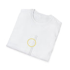 Minimal Acoustic Guitar Graphic T-Shirt | Yellow Guitar Strings