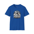 Powder Before Work Ski T-Shirt | Vintage Mountain Snowboarding Tee | Unisex Tee
