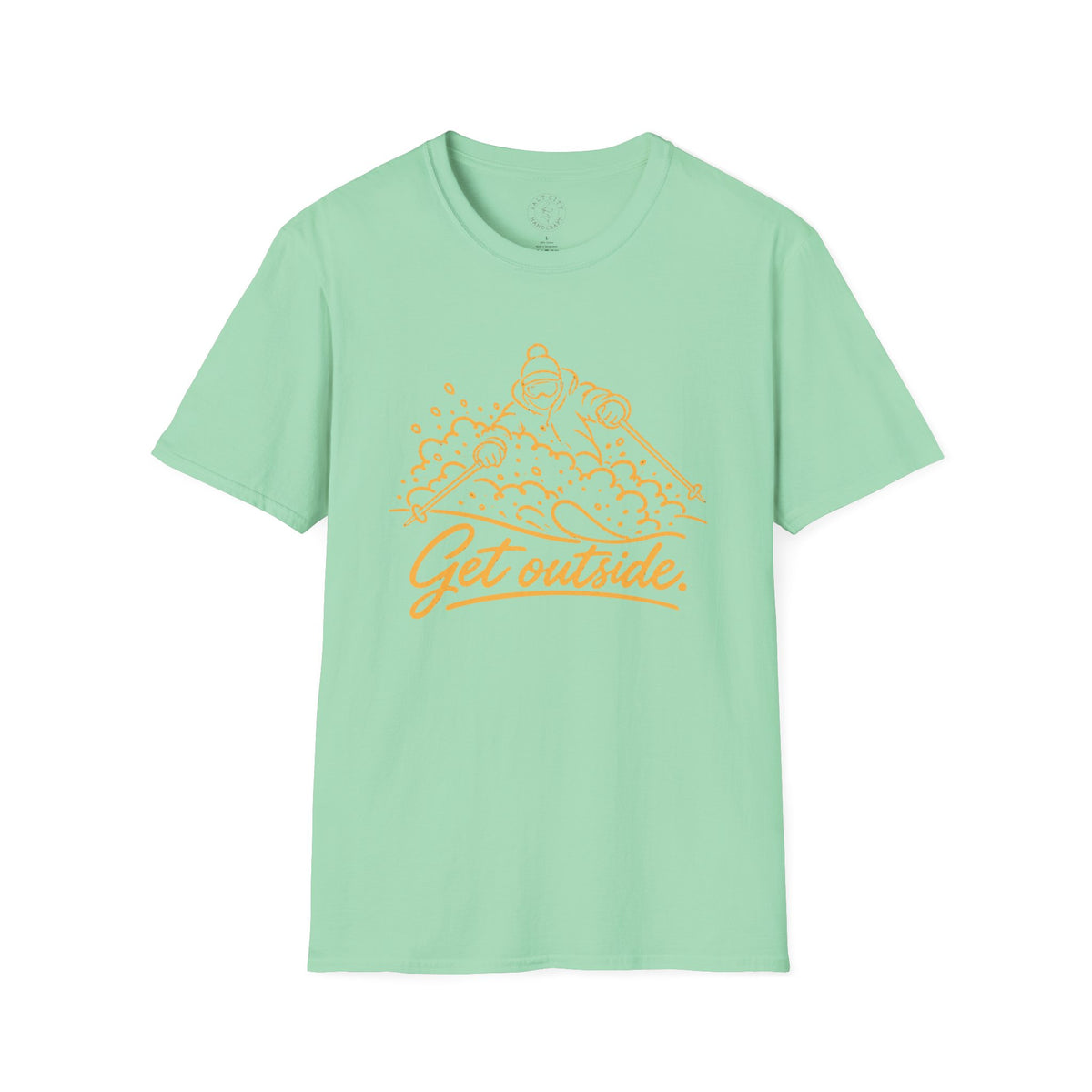 Outdoors T-Shirt — Get Outside Mountain Graphic Outdoor Adventure Tee